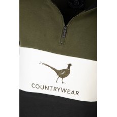Rydale Byland Phesant Sweatshirt Black/White/Olive