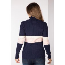 Rydale Bramham 1/4 Zip Jumper Navy Stripe