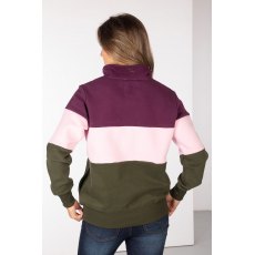 Rydale Byland Cow Sweatshirt Olive/Sorbet/Berry