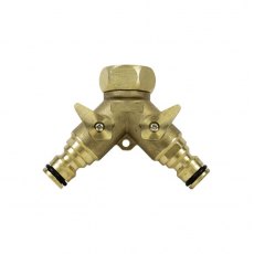 Jefferson Brass 2 Way Tap Connector 3/4" Jefferson Brass 2 Way Tap Connector 3/4"