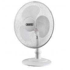 Draper 16" Desk Fan 230V White