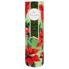 Bramble Foods Chocolate Chip Cookie Drum 200g Poinsettia