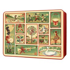 Bramble Foods Assorted Biscuit Tin 600g 12 Days of Christmas