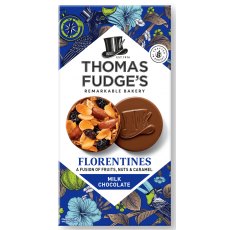 Thomas Fudge's Milk Chocolate Florentines 114g Thomas Fudge's Milk Chocolate Florentines 114g