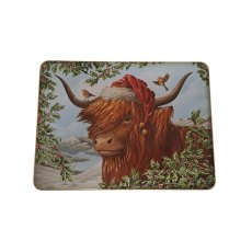 Bramble Foods Chocolate Chip & Shortcake Whirls Highland Cow Tin 300g