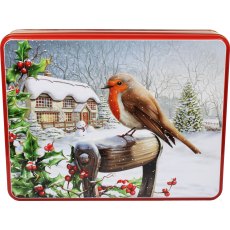 Bramble Foods Assorted Biscuit Tin 600g Robin Bramble Foods Assorted Biscuit Tin 600g Robin