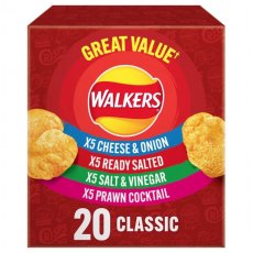 Walkers Classic Variety Box 20 Pack
