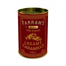 Farrah's Olde English Creamy Caramels Drum 150g