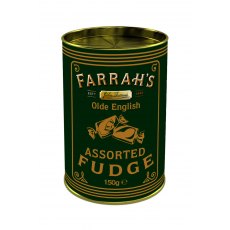 Farrah's Olde English Assorted Fudge Drum 150g