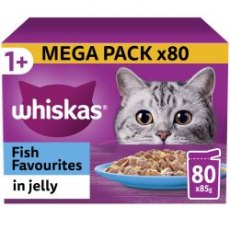 Whiskas 1+ Fish Favourites In Jelly Cat Food