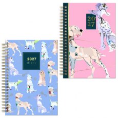 Illustrated Dogs A5 Diary Week to View