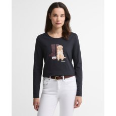 Barbour Hedley Long Sleeve T-Shirt Navy Dog Barbour Hedley Long Sleeve T-Shirt Navy Dog