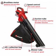 Einhell Venturro 18/210 Cordless Leaf Vacuum Bare Tool Einhell Venturro 18/210 Cordless Leaf Vacuum Bare Tool