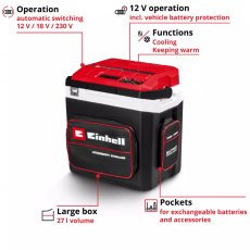 Einhell TE-COL 18/27 Li-Solo Battery Powered Cool Box Einhell TE-COL 18/27 Li-Solo Battery Powered Cool Box