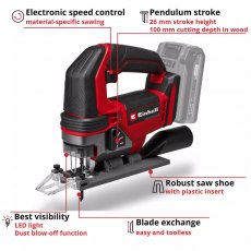 Einhell TE-JS 18/100 Li-Solo Cordless Jigsaw Bare Tool