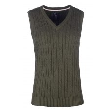 Rydale Emma V Neck Knitted Vest Khaki Rydale Emma V Neck Knitted Vest Khaki