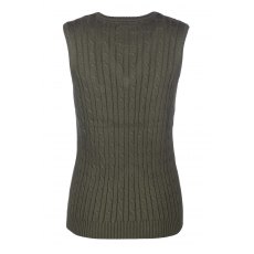 Rydale Emma V Neck Knitted Vest Khaki