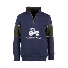 Rydale Junior Byland Tractor Sweatshirt Navy Rydale Junior Byland Tractor Sweatshirt Navy