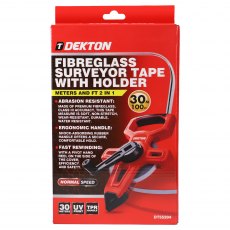 Dekton Fibreglass Surveyor Tape 30m Dekton Fibreglass Surveyor Tape 30m
