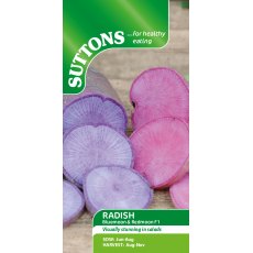 Suttons Bluemoon & Redmoon Radish F1 Seeds