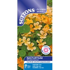 Suttons Whirlybird Apricot Nasturtium Seeds