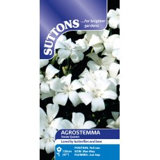 Suttons Agrostemma Snow Queen Seeds