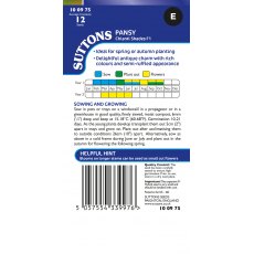 Suttons Chianti Shades Pansy F1 Seeds