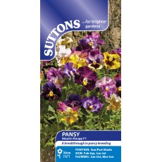 Suttons Moulin Rouge Pansy F1 Seeds