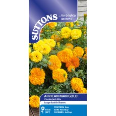 Suttons African Crackerjack Mix Marigold Seeds