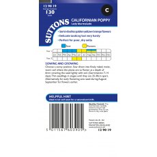 Suttons Californian Poppy Lady Marmalade Seeds