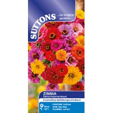 Suttons Dahlia Flowered Zinnia Mix Seeds