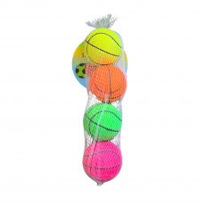 Pet Living Doggy Play Balls 4 Pack Assorted Pet Living Doggy Play Balls 4 Pack Assorted