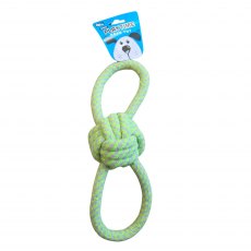 Pet Touch Playtime Rope Knot Ball With Handles Dog Toy Assorted Pet Touch Playtime Rope Knot Ball With Handles Dog Toy Assorted