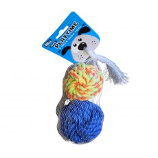 Pet Touch Playtime Braided Rope Balls 2 Pack Assorted Pet Touch Playtime Braided Rope Balls 2 Pack Assorted