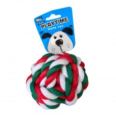 Pet Touch Playtime Braided Rope Knot Ball Assorted Pet Touch Playtime Braided Rope Knot Ball Assorted