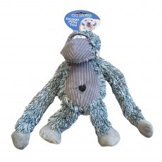Pet Living Plush Monkey Squeak Dog Toy Assorted Pet Living Plush Monkey Squeak Dog Toy Assorted