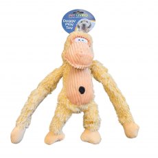 Pet Living Plush Monkey Squeak Dog Toy Assorted Pet Living Plush Monkey Squeak Dog Toy Assorted