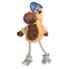 Pet Living Plush Monkey Rope Legs Dog Toy Assorted Pet Living Plush Monkey Rope Legs Dog Toy Assorted
