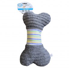 Pet Living Time To Play Plush Bone Squeak Dog Toy Assorted Pet Living Time To Play Plush Bone Squeak Dog Toy Assorted