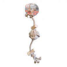 Pet Living Coffee Wood & Rope Dog Toy Assorted Pet Living Coffee Wood & Rope Dog Toy Assorted