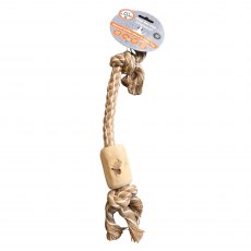 Pet Living Coffee Wood & Rope Dog Toy Assorted Pet Living Coffee Wood & Rope Dog Toy Assorted