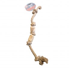 Pet Living Coffee Wood & Rope Dog Toy Assorted Pet Living Coffee Wood & Rope Dog Toy Assorted