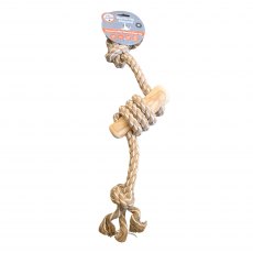 Pet Living Coffee Wood & Rope Dog Toy Assorted Pet Living Coffee Wood & Rope Dog Toy Assorted