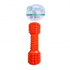 Pet Living Thermoplastic Rubber Dumbbell Squeak Dog Toy Assorted Pet Living Thermoplastic Rubber Dumbbell Squeak Dog Toy Assorted