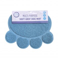 Pet Living Multi Purpose Soft Grip Paw Shape Dog Mat Assorted