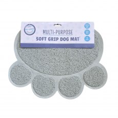 Pet Living Multi Purpose Soft Grip Paw Shape Dog Mat Assorted