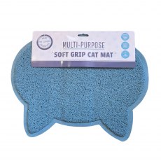 Pet Living Multi Purpose Soft Grip Head Shape Mat Cat Assorted Pet Living Multi Purpose Soft Grip Head Shape Mat Cat Assorted