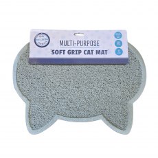 Pet Living Multi Purpose Soft Grip Head Shape Mat Cat Assorted Pet Living Multi Purpose Soft Grip Head Shape Mat Cat Assorted