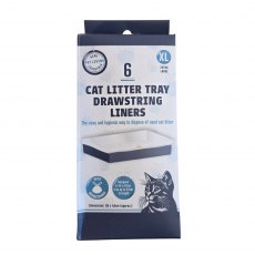 Pet Living Drawstring Cat Litter Tray Liners XL 6 Pack Pet Living Drawstring Cat Litter Tray Liners XL 6 Pack