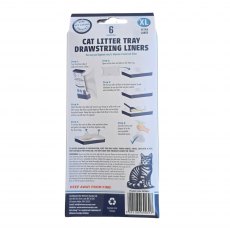 Pet Living Drawstring Cat Litter Tray Liners XL 6 Pack Pet Living Drawstring Cat Litter Tray Liners XL 6 Pack